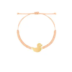 دستبند طلا بچگانه بافت اردک | فروشگاه طلا و جواهر درگونه