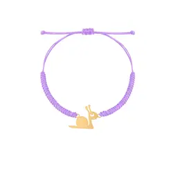 دستبند طلا بچگانه بافت حلزون | فروشگاه طلا و جواهر درگونه