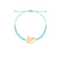 دستبند طلا بچگانه بافت دلفین | فروشگاه طلا و جواهر درگونه