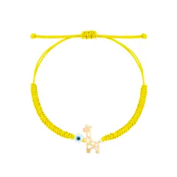 دستبند طلا بچگانه بافت زرافه | فروشگاه طلا و جواهر درگونه