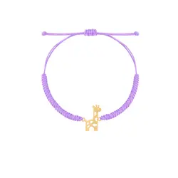 دستبند طلا بچگانه بافت زرافه | فروشگاه طلا و جواهر درگونه