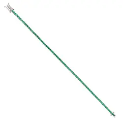 دستبند طلا تنیس زمرد | فروشگاه طلا و جواهر درگونه