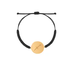 دستبند طلا ساین یونانی ماه آذر | فروشگاه طلا و جواهر درگونه