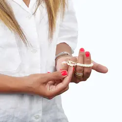 دستبند طلا سنگی سپیده | فروشگاه طلا و جواهر درگونه