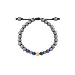 دستبند طلا گوی و سنگ حدید | فروشگاه طلا و جواهر درگونه