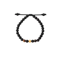 دستبند طلا گوی و سنگ حدید | فروشگاه طلا و جواهر درگونه