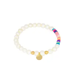 دستبند طلا گوی و مروارید | فروشگاه طلا و جواهر درگونه