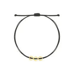 دستبند طلا نخی 3دایره | فروشگاه طلا و جواهر درگونه