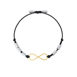 دستبند طلا نخی بی نهایت | فروشگاه طلا و جواهر درگونه