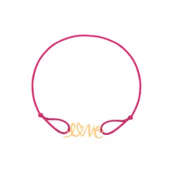 دستبند طلا نخی LOVE | فروشگاه طلا و جواهر درگونه