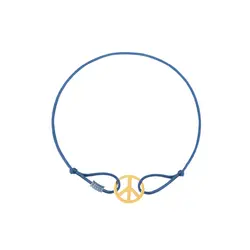 دستبند طلا نخی peace | فروشگاه طلا و جواهر درگونه