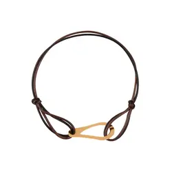 دستبند طلا نخی بیضی | فروشگاه طلا و جواهر درگونه