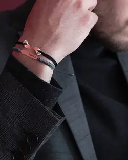 دستبند طلا نخی پلیت رامیار | فروشگاه طلا و جواهر درگونه