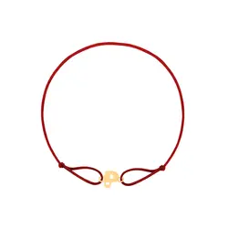 دستبند طلا نخی حرف P | فروشگاه طلا و جواهر درگونه