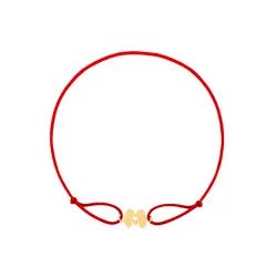 دستبند طلا نخی حرف M | فروشگاه طلا و جواهر درگونه