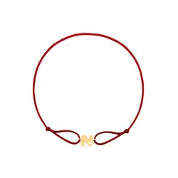 دستبند طلا نخی حرف N | فروشگاه طلا و جواهر درگونه