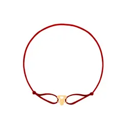 دستبند طلا نخی حرف T | فروشگاه طلا و جواهر درگونه