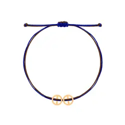 دستبند طلا نخی دایره توخالی | فروشگاه طلا و جواهر درگونه