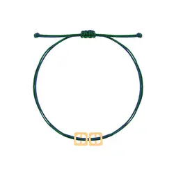 دستبند طلا نخی مربع توخالی | فروشگاه طلا و جواهر درگونه