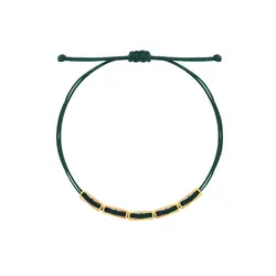 دستبند طلا نخی مستطیل و خط | فروشگاه طلا و جواهر درگونه