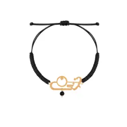 دستبند طلا و بافت اسم نازنین | فروشگاه طلا و جواهر درگونه