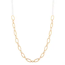 زنجیر و گردنبند طلا مروارید درشت | فروشگاه طلا و جواهر درگونه