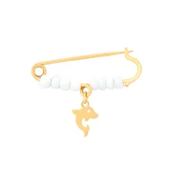 سنجاق سینه طلا بچگانه دلفین | فروشگاه طلا و جواهر درگونه