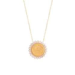 گردنبند سکه پهلوی و رژواره | فروشگاه طلا و جواهر درگونه