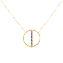 گردنبند طلا آوان متحرک | فروشگاه طلا و جواهر درگونه