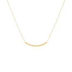 گردنبند طلا استوانه ایی نوشا | فروشگاه طلا و جواهر درگونه