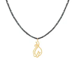 گردنبند طلا اسم رزالین | فروشگاه طلا و جواهر درگونه