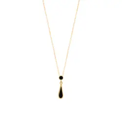 گردنبند طلا اشک و دایره | فروشگاه طلا و جواهر درگونه