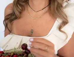 گردنبند طلا برگ نوستالژی | فروشگاه طلا و جواهر درگونه