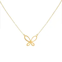 گردنبند طلا پروانه | فروشگاه طلا و جواهر درگونه