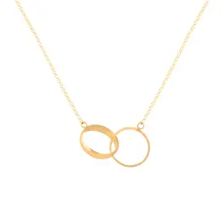 گردنبند طلا حلقه تو هم | فروشگاه طلا و جواهر درگونه