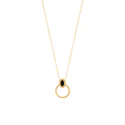 گردنبند طلا دایره آلاوه | فروشگاه طلا و جواهر درگونه