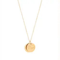 گردنبند طلا دایره حکاکی پدر | فروشگاه طلا و جواهر درگونه