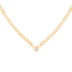 گردنبند طلا دایره و کارتینه | فروشگاه طلا و جواهر درگونه