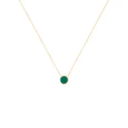 گردنبند طلا دایره نوستالژی | فروشگاه طلا و جواهر درگونه