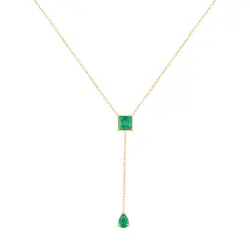 گردنبند طلا زمرد | فروشگاه طلا و جواهر درگونه