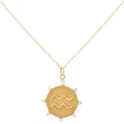 گردنبند طلا ساین ماه بهمن | فروشگاه طلا و جواهر درگونه