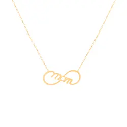 گردنبند طلا طراحی مامان | فروشگاه طلا و جواهر درگونه