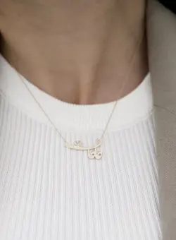 گردنبند طلا طراحی مامان | فروشگاه طلا و جواهر درگونه