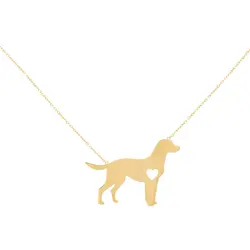 گردنبند طلا طرح سگ | فروشگاه طلا و جواهر درگونه