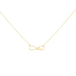 گردنبند طلا عشق بی نهایت | فروشگاه طلا و جواهر درگونه