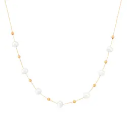 گردنبند طلا فلامینگو و مروارید | فروشگاه طلا و جواهر درگونه