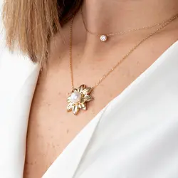 گردنبند طلا فلورا | فروشگاه طلا و جواهر درگونه