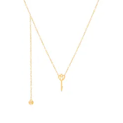 گردنبند طلا قفل و کلید | فروشگاه طلا و جواهر درگونه