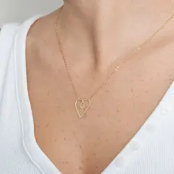 گردنبند طلا قلب | فروشگاه طلا و جواهر درگونه