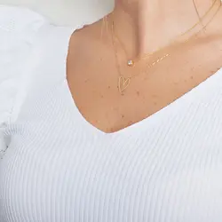 گردنبند طلا قلب رژینا | فروشگاه طلا و جواهر درگونه